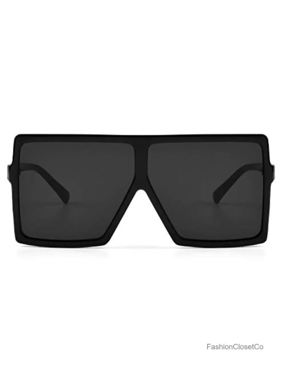 Ultralight Square Oversized Sunglasses 100% UV Protection Plastic Frame Classic